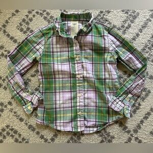 Boys plaid button down